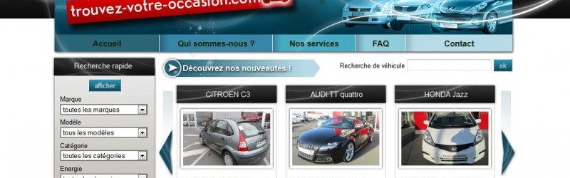 Trouver une voiture d'occasion