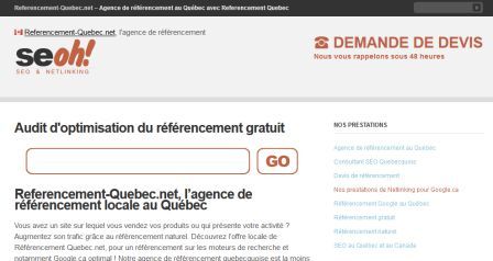 SEO Canadienne - référencement quebec.net