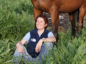 Le bonheur entre Gaëlle et son cheval.