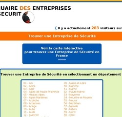 annuaire des entreprises de securite