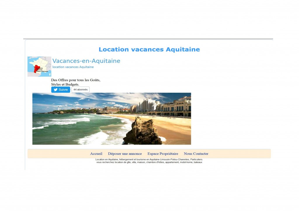 location vacance