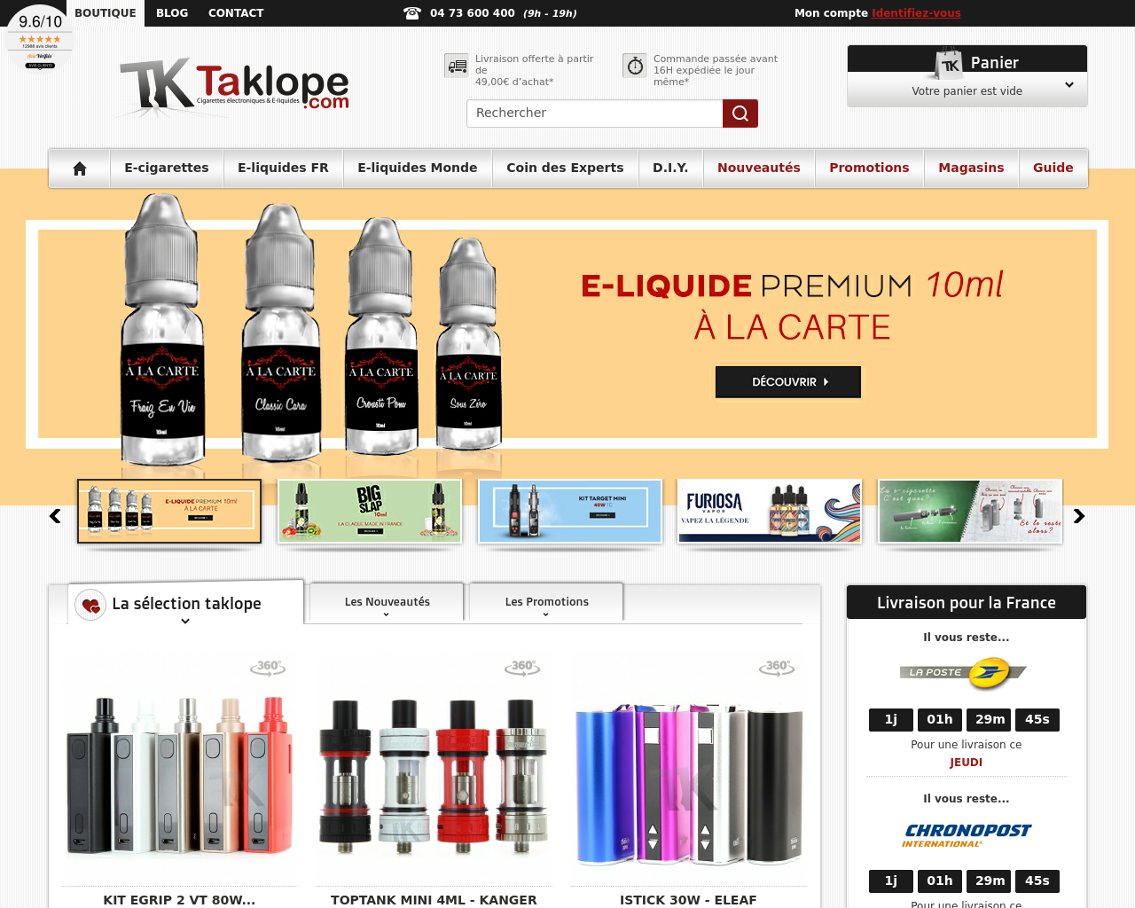 Cigarette électronique : la vente en ligne toujours au top Cigarette électronique : la vente en ligne toujours au top